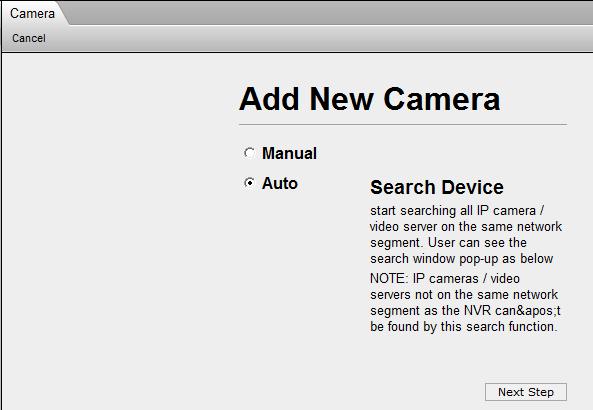 NVR Operation Explained Camera Setup Camera Cameras are the fundamental building blocks of surveillance systems. This section describes how to: 1. Add or delete camera/ video server to NVR system 2.