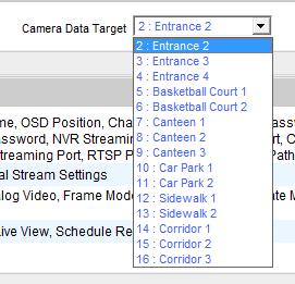 25 Camera Setup - Copy Setting 1. Apply: Click this button after you have selected the types of info to copy. 2.