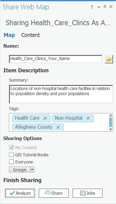 34 GIS for ArcGIS Pro : The ArcGIS platform 5 3. In the Layer Properties: MedExpress Clinics window, click Source. In the table under Data Source, you will see the Database row.