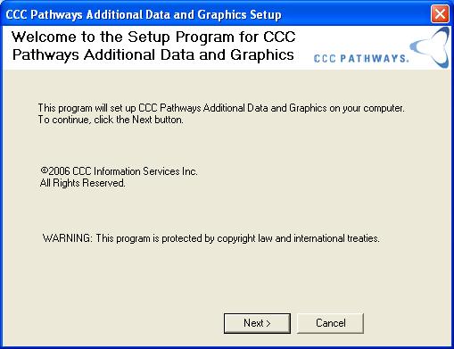 Updating the CCC Pathways Additonal Data and Graphics Disc Updating the CCC Pathways Additonal Data and Graphics Disc Follow these procedures to update the CCC Pathways Additional Data and Graphics