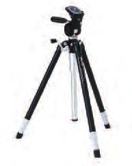 MULTI-ANGLE LEG LOCKS Each leg has an independent lock that sets in one of 3 angles to vary the height of the tripod for maximum height, waist level or very low angle photography.