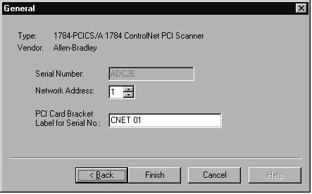 2-6 Connecting a Computer to the ControlNet Network 4. Configure the card. A. Specify the node address on the ControlNet network B.