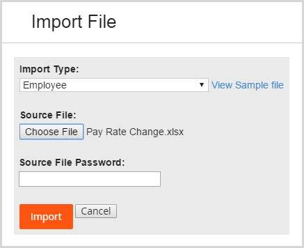 4. Select Manual Imports in Web Link to import the Source File. 5. Select the Import Type. 6.
