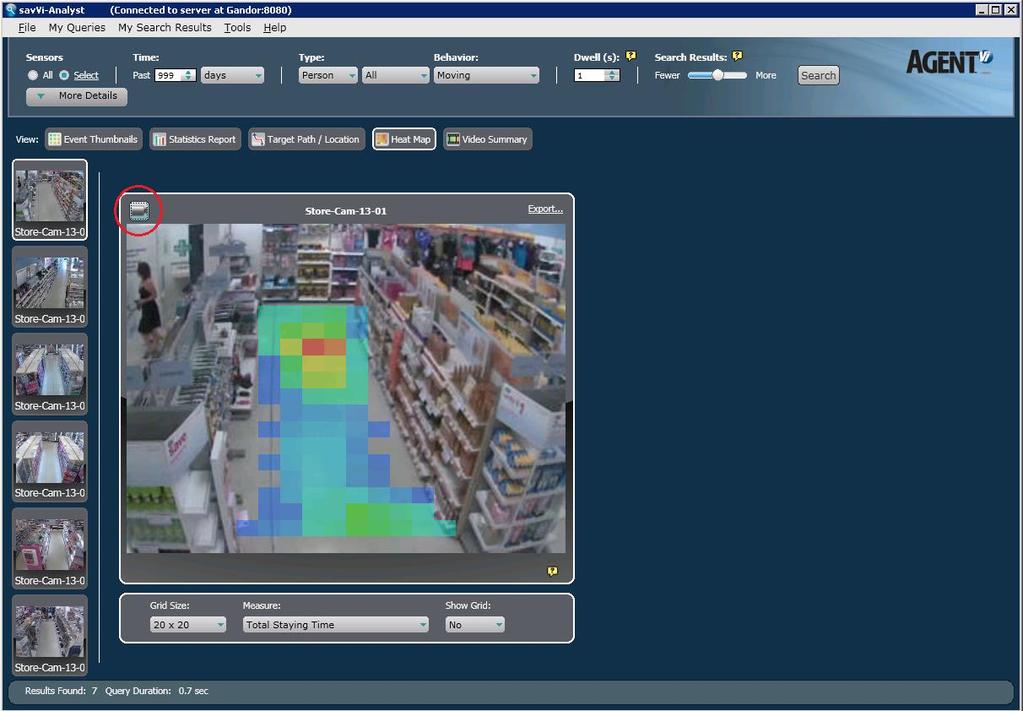 Figure 6-8: savvi-analyst Toggling between Map and Camera Display 2.