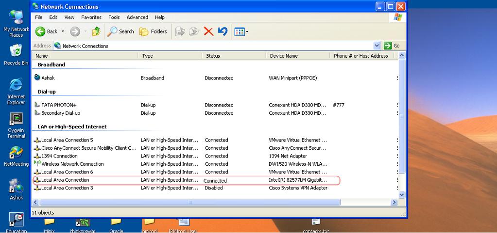 Client IP address configuration The interface status changes to Connected, as shown in Figure 11. Figure 11. Connected 6.