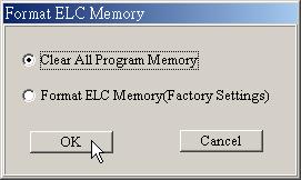 7 Communication 2. Press Yes(Y) to confirm to clear ELC program in the confirmation dialog box. 3. Finish clearing. 7.