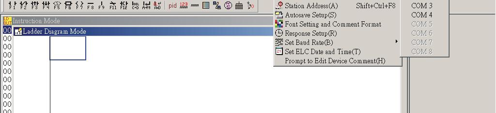 2 Introduction on the Menu Bar ELC Information It will display current ELC information, including ELC state, capacity, ELC version, host, slave address, syntax check, error address and lock state.