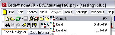 This process is located in the Project Compile tab and can also be accessed by pressing F9 on the keyboard.