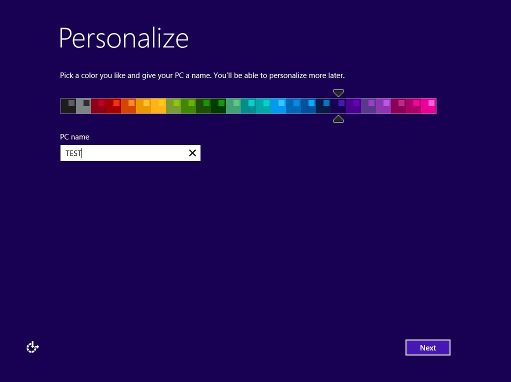 PERSONALIZE WINDOWS To personalize the