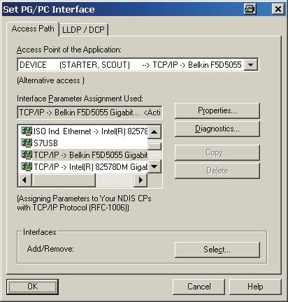 Creating a drive object 5.2 Setting the communication interfaces 5.2.3 Assigning the Ethernet interface in STARTER Assigning the communication interface 1.