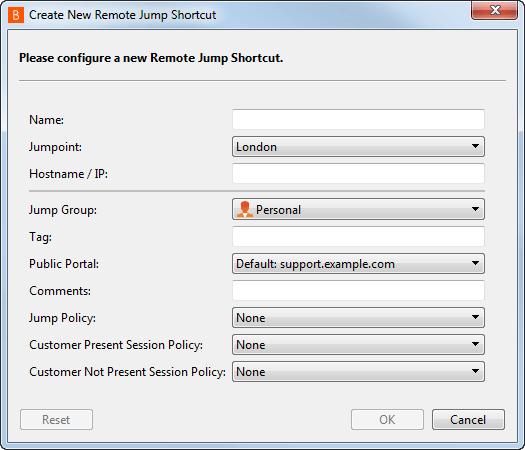 Create and Use Remote or Local Jump Shortcuts Remote Jump enables a privileged user to connect to an unattended remote computer on a network outside of their own network.