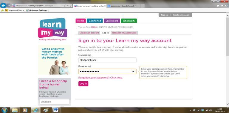 You re going to do the course labelled Using the Internet safely. Can you see the course in the Online Basics section?