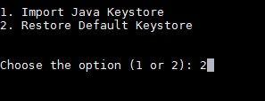Figure 12. Restart AFM application now Prompt Restoring Default Keystore Files AFM-CPS 2.1(0.0)P3 now supports restoring default Keystore files.