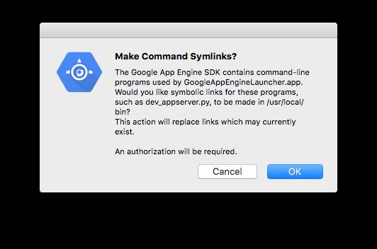 4. When prompted to Make Command Symlinks, click OK.