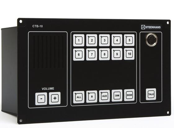 Ctb central units 300502000 CTB-0 CONTROL UNIT, PANEL MOUNTED, 0 LINES Operator panel CTB-0 with 0 lines selection Operates with CU-0 central unit Single call / Group Call / All Call facility Socket