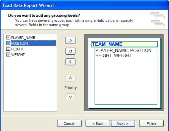 The Data Report Wizard walks you through several steps to define your report (see Figure 35). Figure 34.