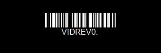 Video Reverse Video Reverse is used to allow the scanner to read bar codes that are inverted. The Video Reverse Off bar code below is an example of this type of bar code.