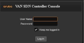3. Once you log in, the main controller screen is displayed. For more information about the controller console UI, see The SDN controller user interface. The Keystone default timeout is 1 hour.