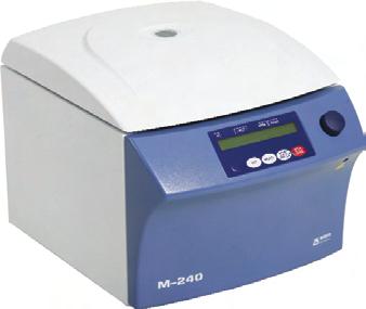 BOECO CENTRIFUGE M-240 BOECO CENTRIFUGES M-240 / M-240R The M-240 and M-240R rank among the fastest centrifuges in their class with a maximum speed of 15,000 rpm and an of 21,382.