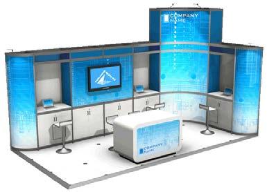 An exhibition stand is your opportunity to showcase your product so why not make a bold statement?