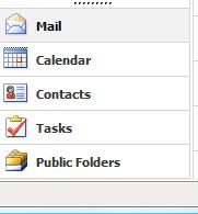 The Sections of Outlook Web App 2010 Click on the section tab to access the