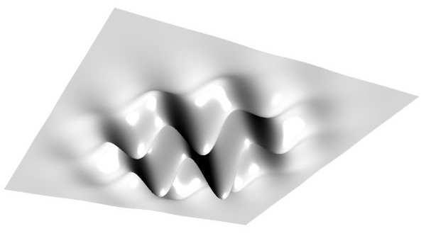 4 Octree mesh refinement in 3D C25 Figure 6: Visualization of a surface approximated by quadratic quadrilaterals. finite element mesh consists of 20-node hexahedral elements.
