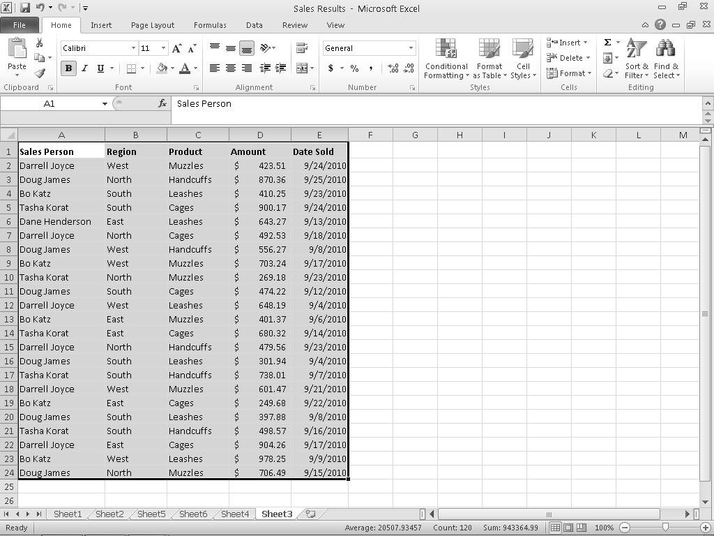 214 Part III: Playing the Numbers with Excel Figure 10-13: