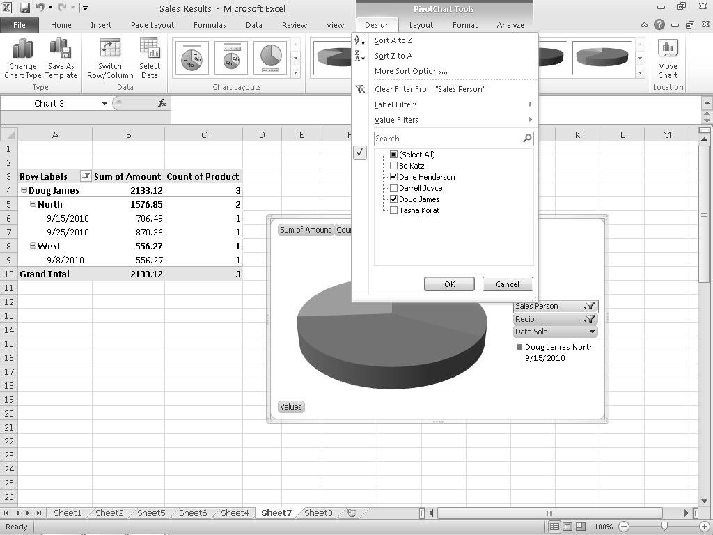 226 Part III: Playing the Numbers with Excel Figure 10-26: