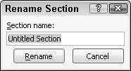 272 Part IV: Making Presentations with PowerPoint 3. Choose Add Section. PowerPoint displays a section heading (named Untitled Section) above the slide you selected in Step 1; refer to Figure 13-2. 4.
