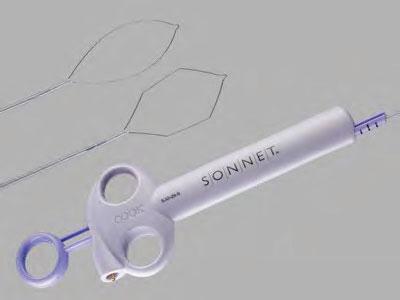 Esophageal/Gastric/Colonic - Snares Sonnet Short Throw Polypectomy Snare A monopolar electrosurgical device used with an electrical unit for endoscopic polypectomy.