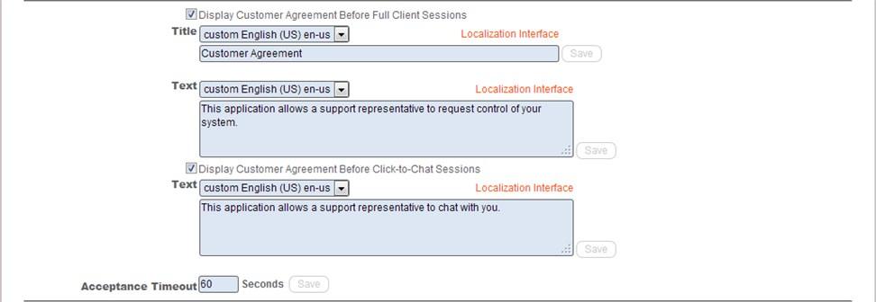 Display Options To set how prompts appear to your customers during a support session, choose to show prompts as text links in the chat window or as pop-ups above the chat window.