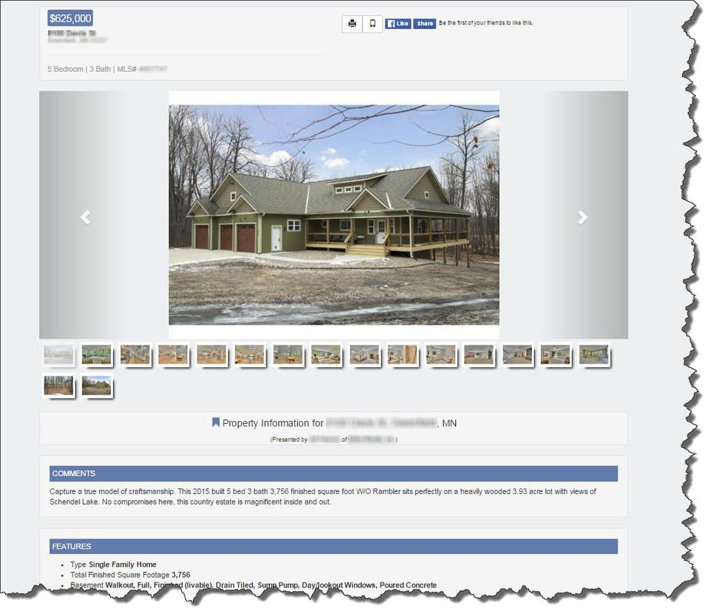 The detail button takes you to the custom SMyL Detailed Report for each of your listings Here, consumers can view