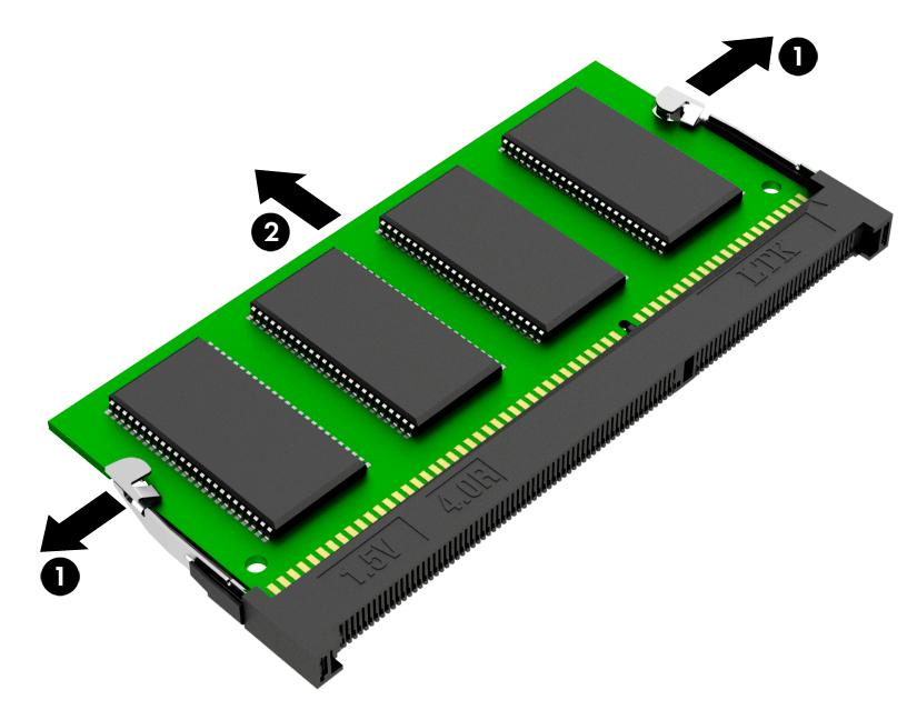 Memory Description Spare part number Memory SODIMM 4 GB 2400 MHz 1.2v DDR4 862397-855 SODIMM 8 GB 2400 MHz 1.