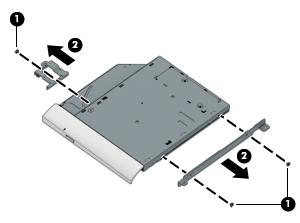 Reverse this procedure to install the optical drive.