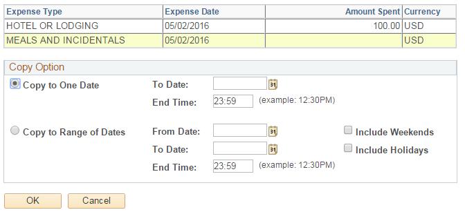can copy to multiple days by selecting the Copy to Range of Dates option.