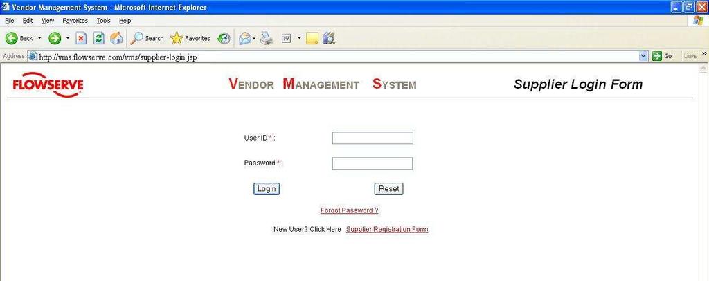 Vendor Management System Supplier Module 2.0 Vendor Management System (VMS) 2.