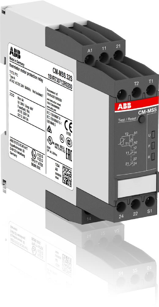 Data sheet Thermistor motor protection relays CM-MSS.32 and CM-MSS.33 The thermistor motor protection relays CM-MSS.32 and CM-MSS.33 monitor the winding temperature of motors and protect them from overheating, overload and insufficient cooling.