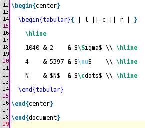 Tables \hline = Draws a horizontal separator & = Separates cells in a row \\ = Starts a new row Simple, right?
