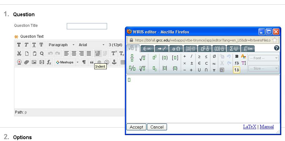 12 Content Editor WIRIS Updates Enhancement for All Users A new JavaScript-based WIRIS Math Equation Editor in SP 12 removes dependence on Java and, as a result, enables full math-editing
