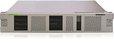 Unlike most commercial datacom networking products, the MD8000 has a switching fabric and control system that has been specifically designed for media signals.