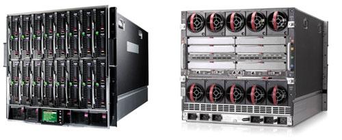 HP BladeSystem c7000 enclosure The HP BladeSystem c7000 enclosure is ideal for larger data centers with more dynamic data center environments.