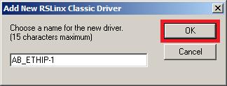 Choose a name for the driver (the