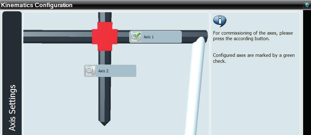 Setting up individual device types If a device type is different to the other inverters used in the kinematics instance, you can set individual types in the "Axis settings" in the "Advanced"