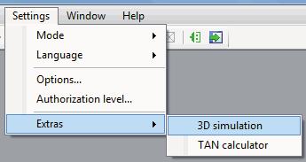 3 Starting 3D simulation 3D simulation starts automatically when you are working with the kinematic monitor and when In.Simu3D.Enable is set to TRUE.