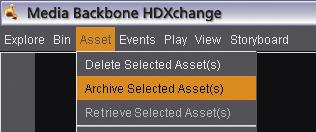 Easy archiving The Media Backbone HDXchange system interfaces beautifully with a range of disk- and tape-based archives.