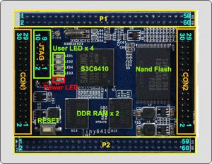 I2C, SD Card, AC97(I2S), System bus GPIO,AD,SPI0,TAVOUT1 CMOS,GPIO JTAG interface 4 User LED, power LED, Reset key.