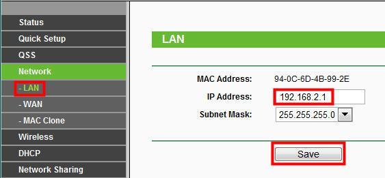 Note: after you changed the LAN IP address, next time you need to use the new IP address to access the router s management page and renew a IP address for your computer Solution 4:Power Cycle Modem