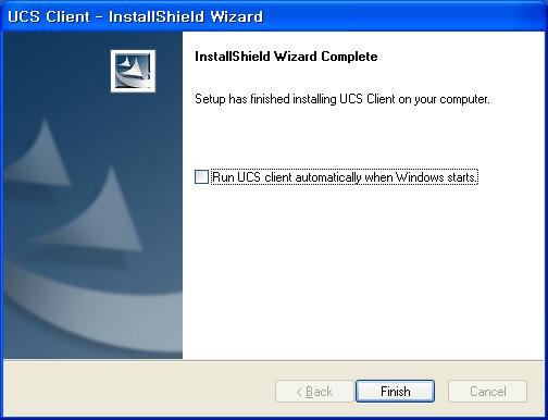 to enable. 2.4 Initial Setup and Login To setup the UCS Client application, perform the following steps: 1.