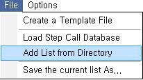 2. Enter values into the edit box at the bottom of the Step Call Information window. To add contact(s) from a database: 1. From the File menu, select Load Step Call Database. 2.