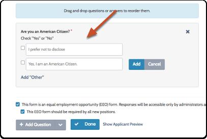 11. Click "Show Applicant Preview" to see how the form will appear to